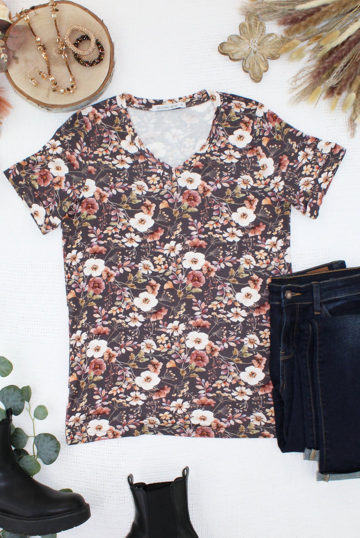Sophie Top - Blushwood Floral-Tops-Dear Me Southern Boutique, located in DeRidder, Louisiana