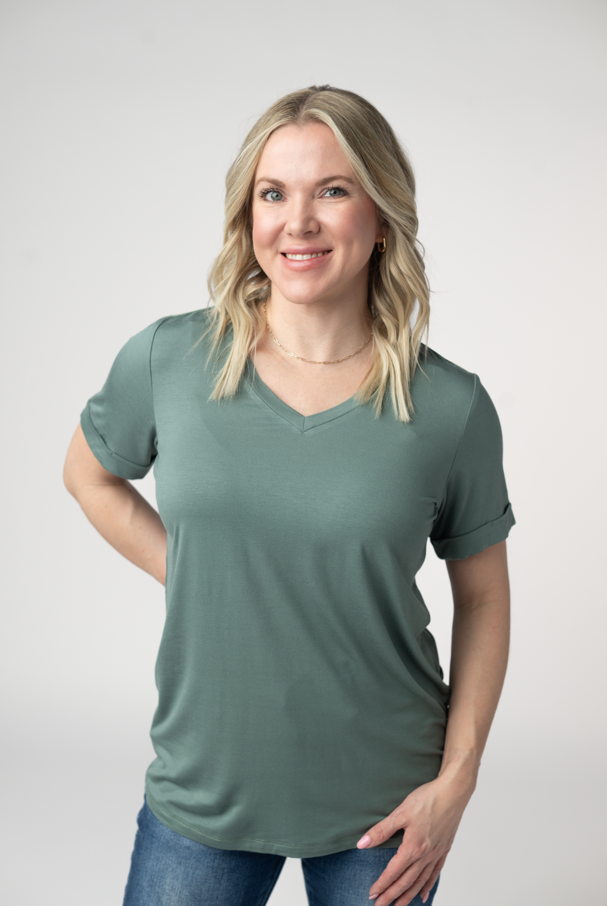 Sophie Top - Dusty Jade-Presales-Dear Me Southern Boutique, located in DeRidder, Louisiana