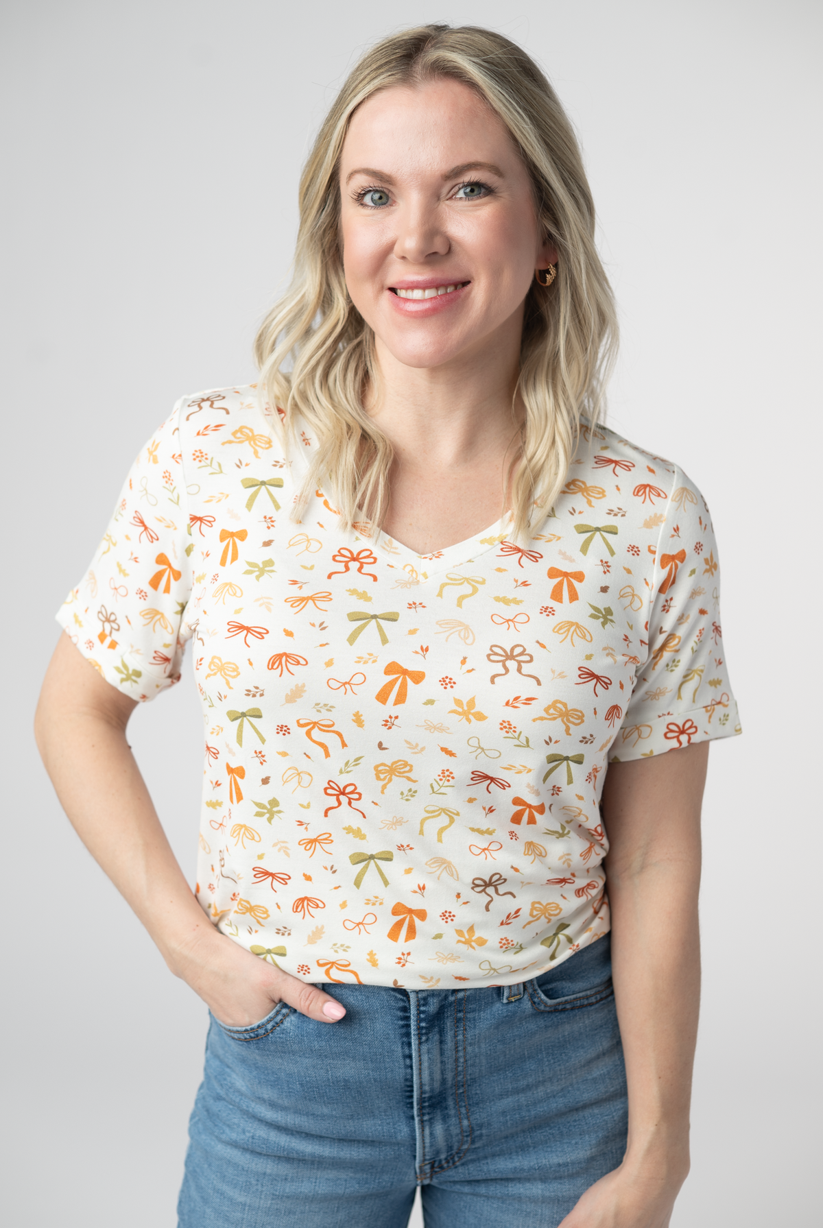 Sophie Top - Harvest Bows-Tops-Dear Me Southern Boutique, located in DeRidder, Louisiana