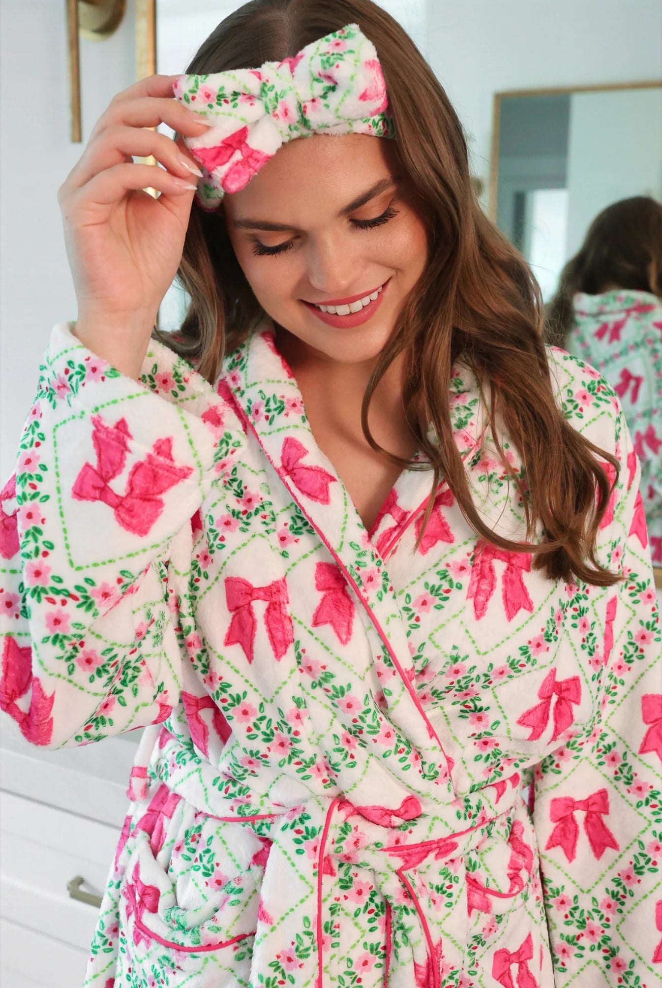 Spa Headband-Lattice Bow-Headbands-Dear Me Southern Boutique, located in DeRidder, Louisiana