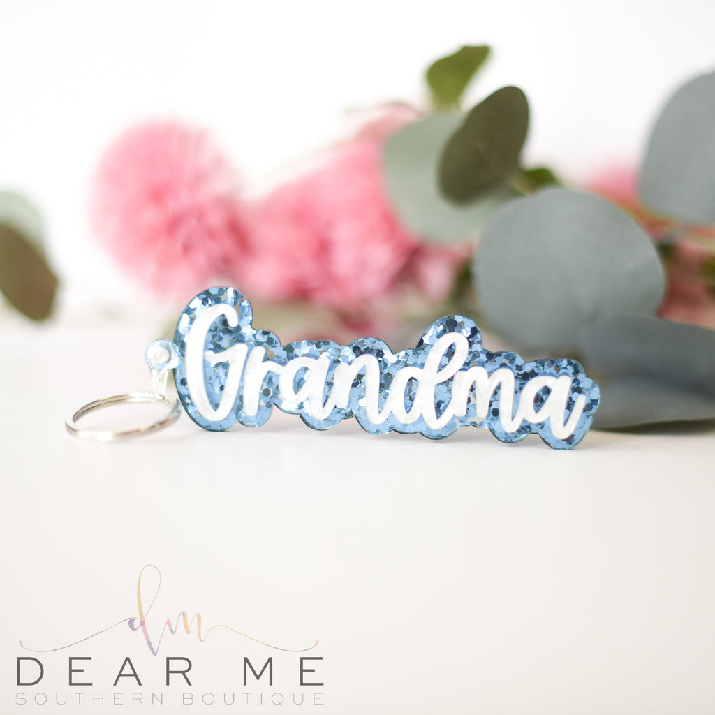 Sparkle Grandma Keychains-Gifts-Dear Me Southern Boutique, located in DeRidder, Louisiana
