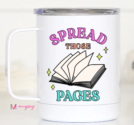 Spread Those Pages Travel Mug-Gifts-Dear Me Southern Boutique, located in DeRidder, Louisiana