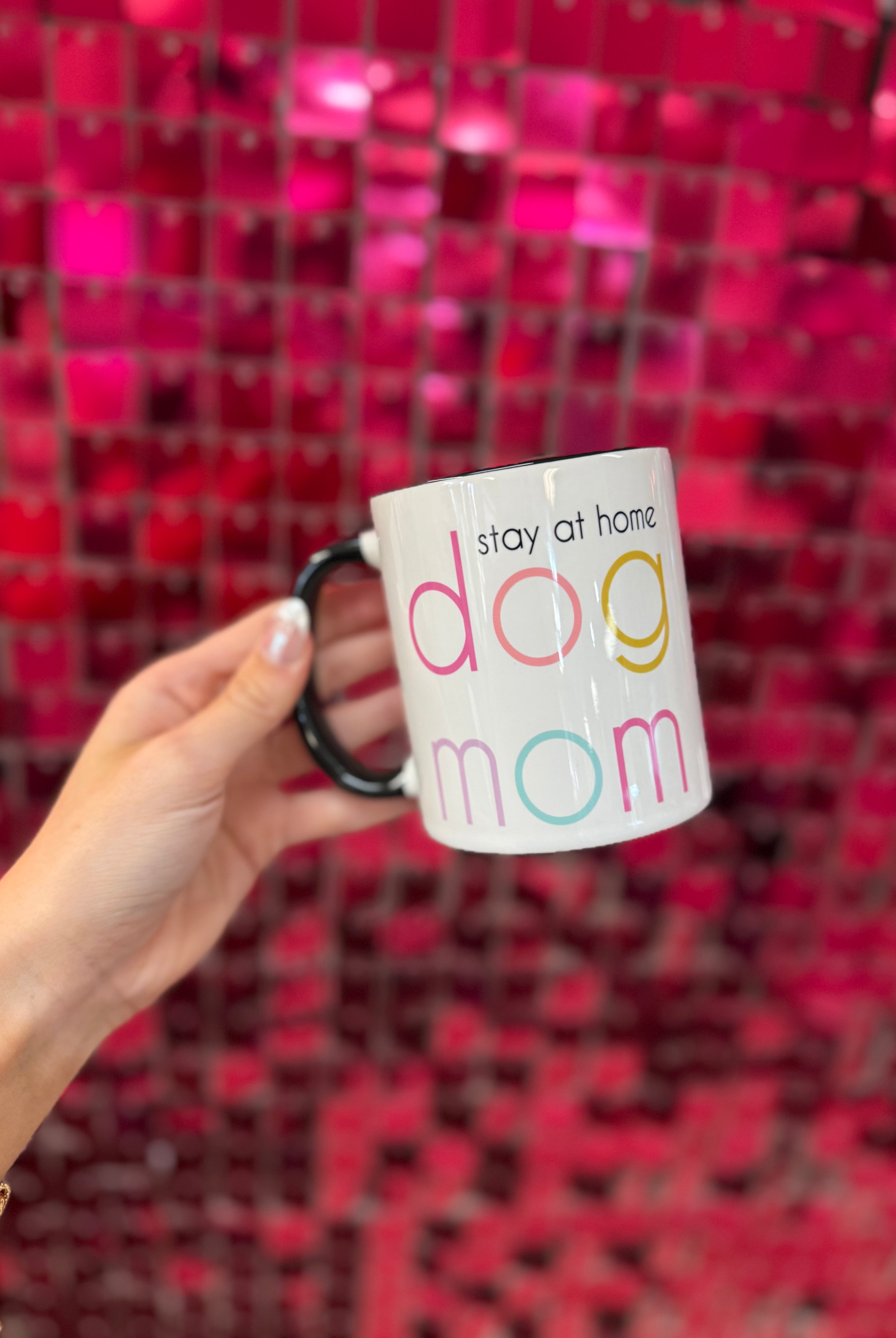 Stay at Home Dog Mom Mug-Mugs-Dear Me Southern Boutique, located in DeRidder, Louisiana