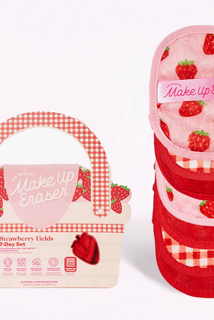 Strawberry Fields 7-Day Set Makeup Eraser-Skin Care-Dear Me Southern Boutique, located in DeRidder, Louisiana