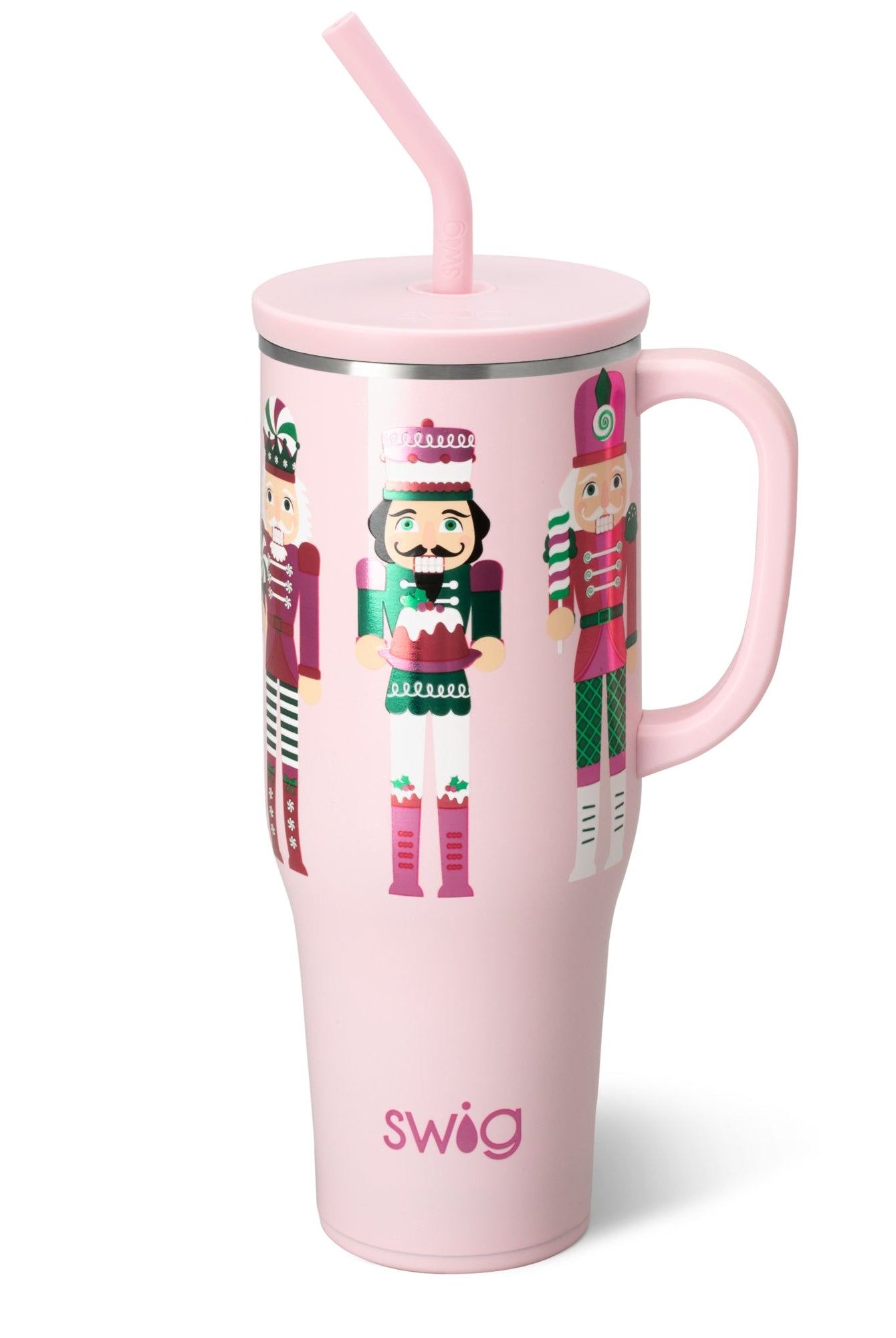 Sugar Plum Soldiers Mega Mug 40oz-Travel Mugs-Dear Me Southern Boutique, located in DeRidder, Louisiana