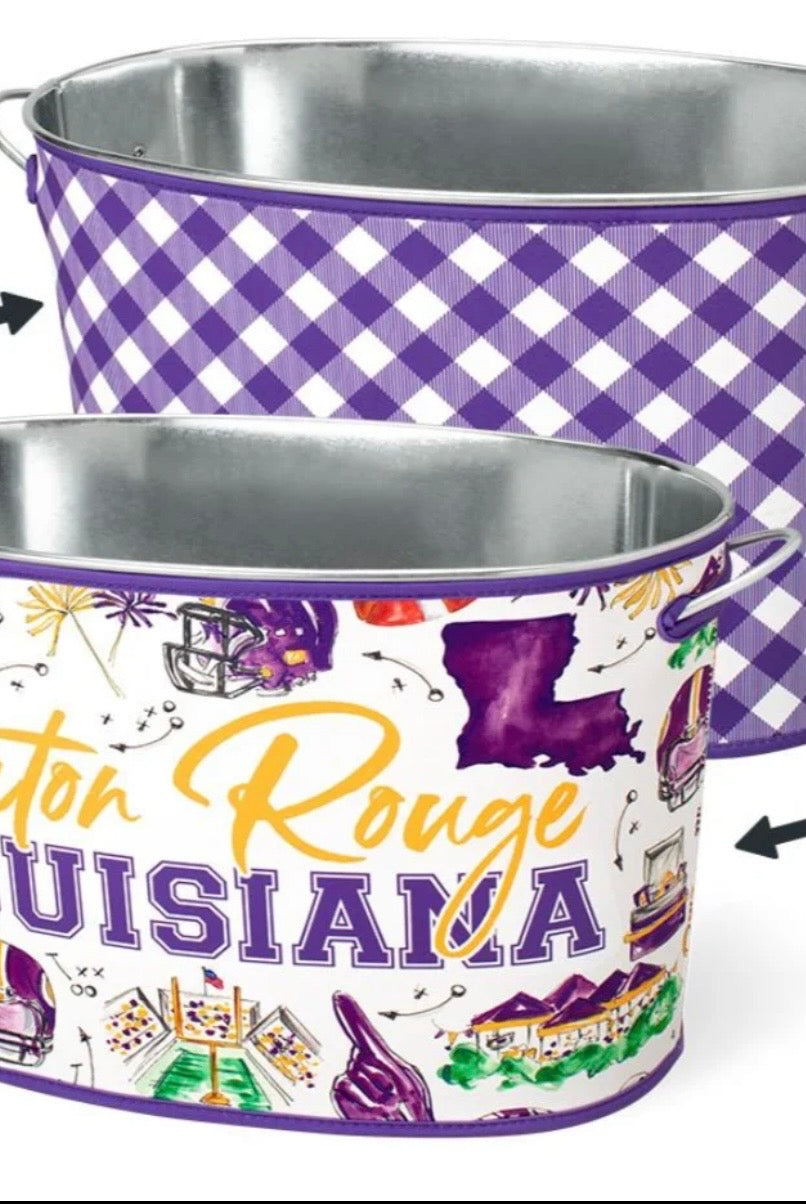 Tailgates In Baton Rouge Party Tub Cover-Drinkwear-Dear Me Southern Boutique, located in DeRidder, Louisiana