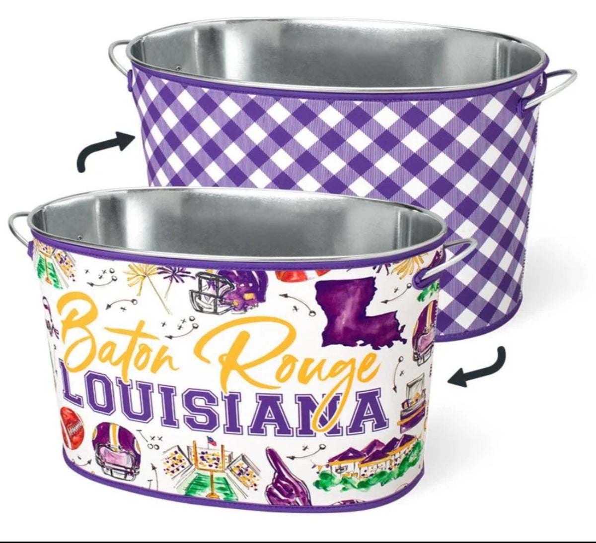 Tailgates In Baton Rouge Party Tub Cover-Drinkwear-Dear Me Southern Boutique, located in DeRidder, Louisiana