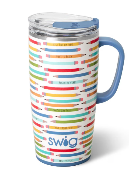 Teacher Life Swig Travel Mug 22oz-Travel Mugs-Dear Me Southern Boutique, located in DeRidder, Louisiana