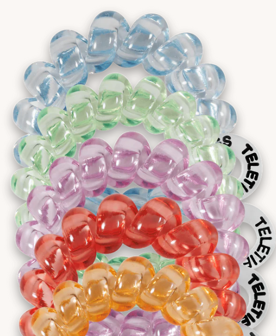 Technicolor Tiny Teleties-Tiny Hair Ties-Dear Me Southern Boutique, located in DeRidder, Louisiana