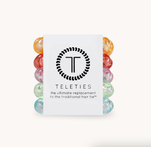 Technicolor Tiny Teleties-Tiny Hair Ties-Dear Me Southern Boutique, located in DeRidder, Louisiana