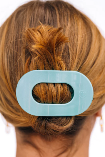 Teleties Flat Clip- Totally Turquoise-Hair Clips-Dear Me Southern Boutique, located in DeRidder, Louisiana