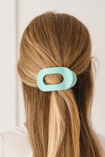 Teleties Flat Clip- Totally Turquoise-Hair Clips-Dear Me Southern Boutique, located in DeRidder, Louisiana