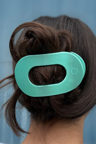 Teleties Flat Clip- Totally Turquoise-Hair Clips-Dear Me Southern Boutique, located in DeRidder, Louisiana