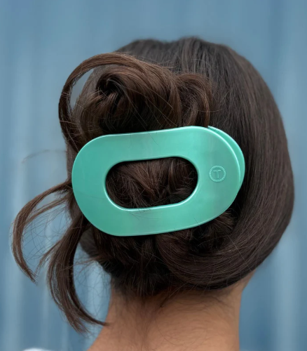 Teleties Flat Clip- Totally Turquoise-Hair Clips-Dear Me Southern Boutique, located in DeRidder, Louisiana