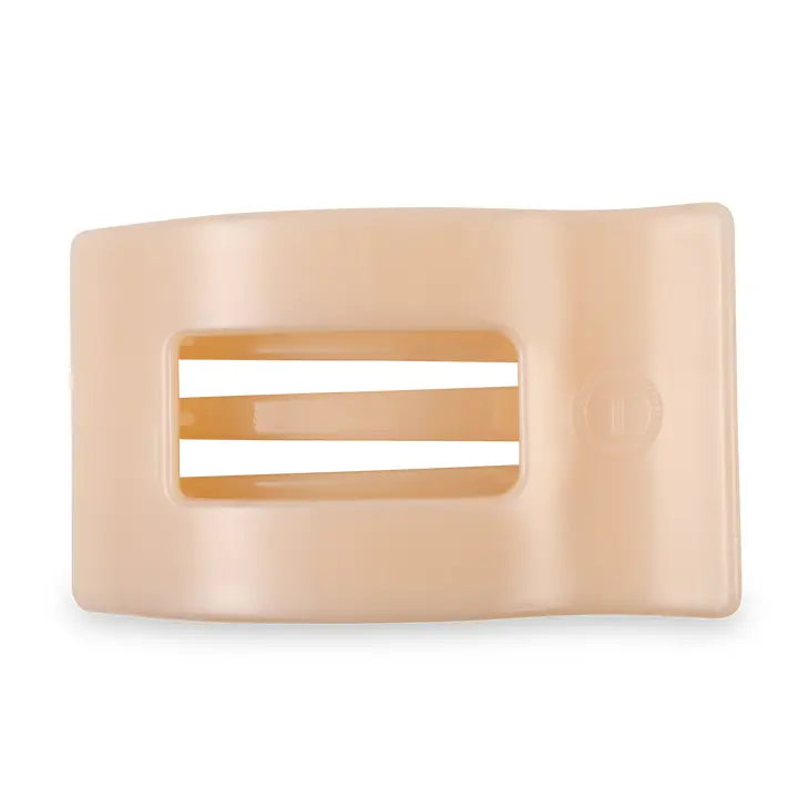 Teleties Flat Rectangle Clip - Almond Beige-Hair Clips-Dear Me Southern Boutique, located in DeRidder, Louisiana