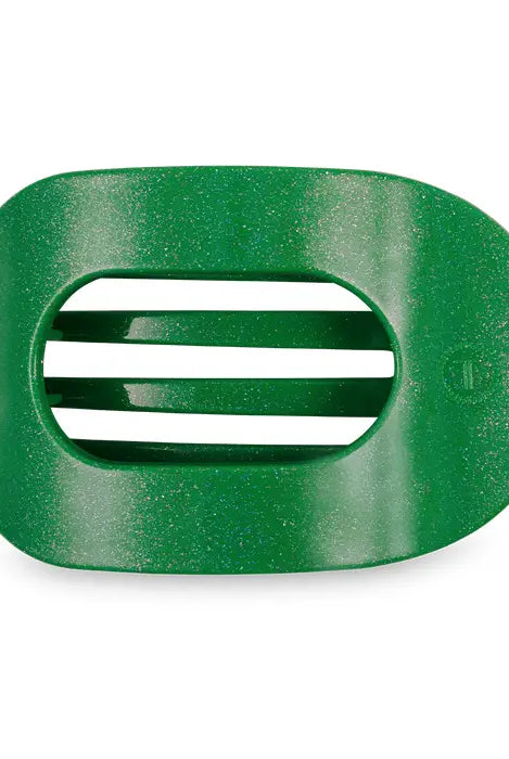 Teleties Flat Round Clip -Shamrock Shimmer-Hair Clips-Dear Me Southern Boutique, located in DeRidder, Louisiana