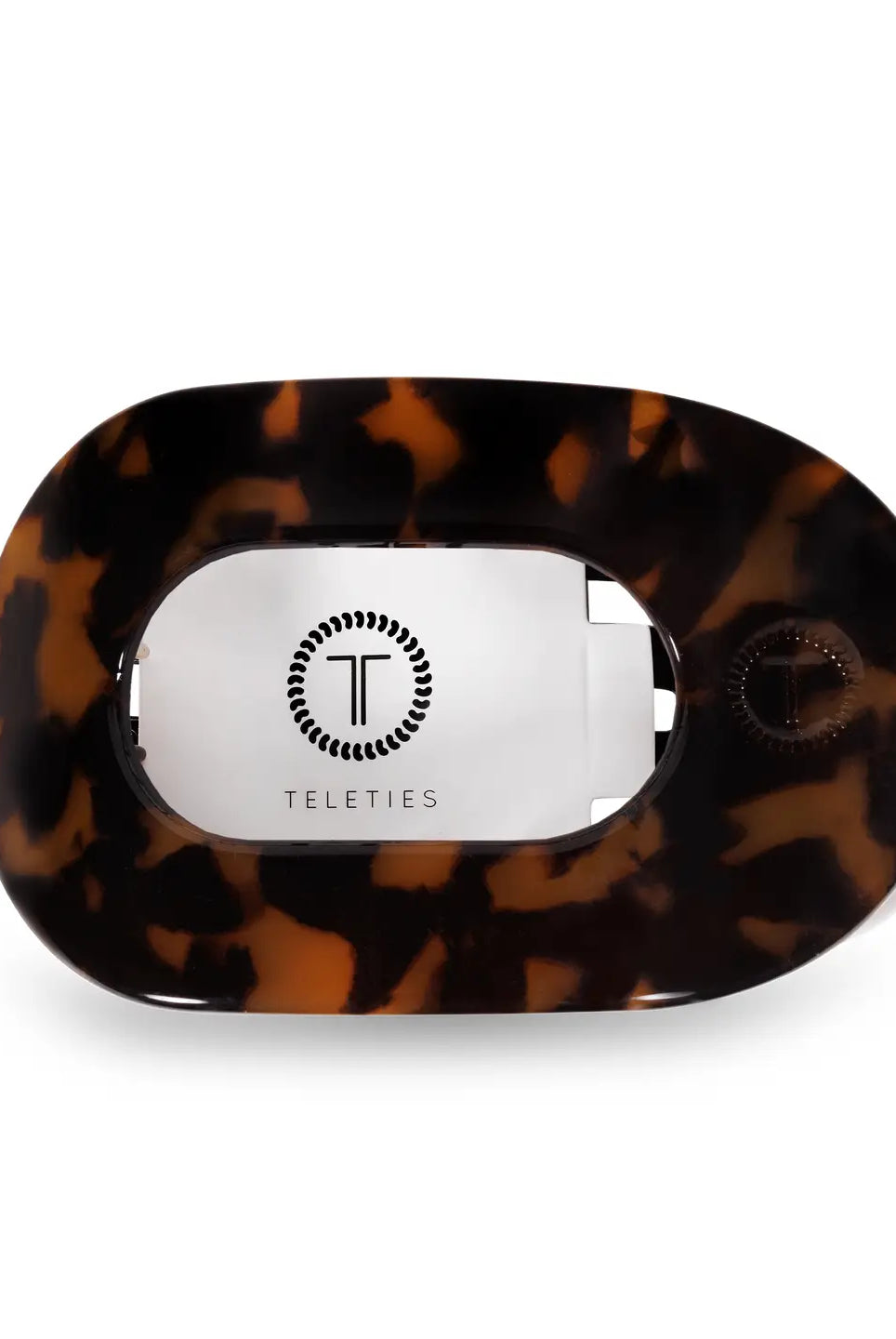 Teleties Flat Round Clip - Tortoise-Hair Clips-Dear Me Southern Boutique, located in DeRidder, Louisiana