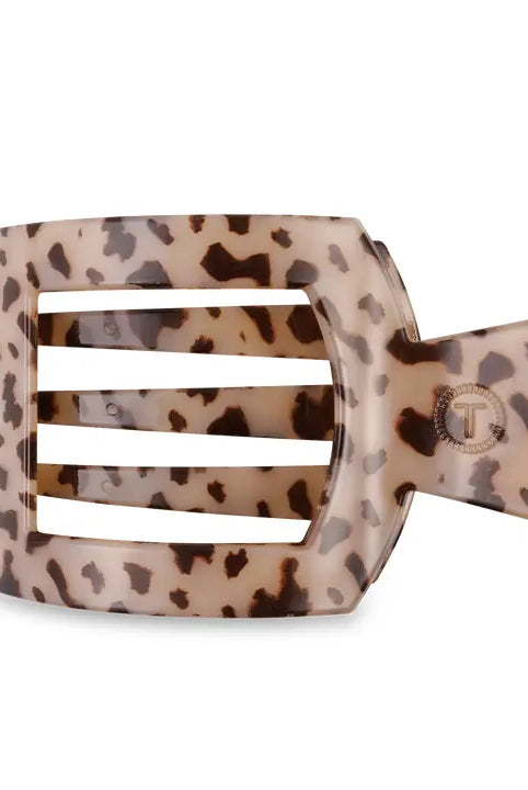 Teleties Flat Square Clip -Blonde Tortoise-Hair Clips-Dear Me Southern Boutique, located in DeRidder, Louisiana