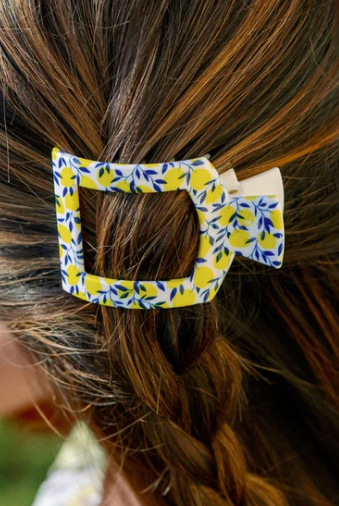 Teleties Flat Square Clip- Limoncello-Hair Clips-Dear Me Southern Boutique, located in DeRidder, Louisiana