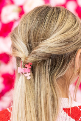 Teleties Hair Clip - Kiss&Tell-Hair accessories-Dear Me Southern Boutique, located in DeRidder, Louisiana