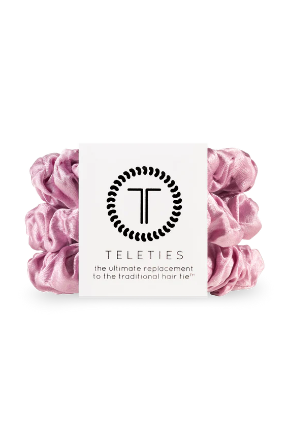 Teleties I Pink I Love You Scrunchies- Small-Scrunchies-Dear Me Southern Boutique, located in DeRidder, Louisiana