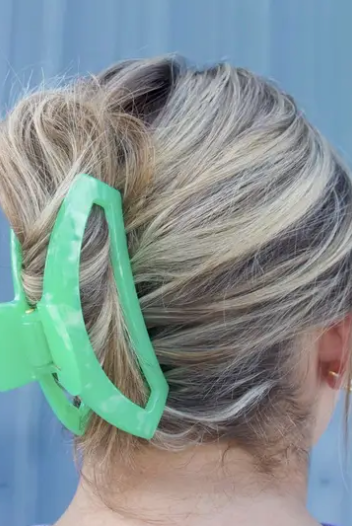 Teleties Open Hair Clip - Spring Splash-Hair accessories-Dear Me Southern Boutique, located in DeRidder, Louisiana