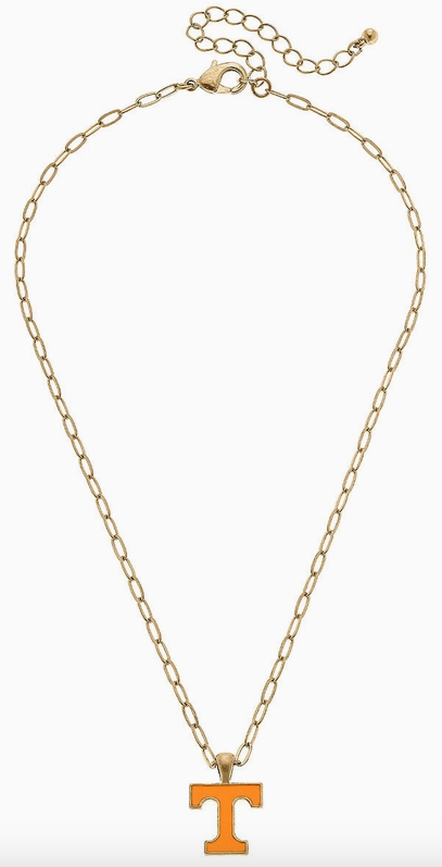 Tennessee Enamel Pendant Necklace-Game Day-Dear Me Southern Boutique, located in DeRidder, Louisiana