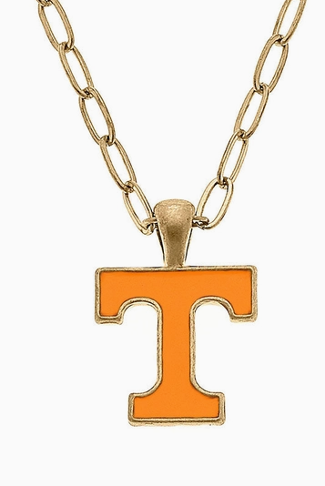 Tennessee Enamel Pendant Necklace-Game Day-Dear Me Southern Boutique, located in DeRidder, Louisiana