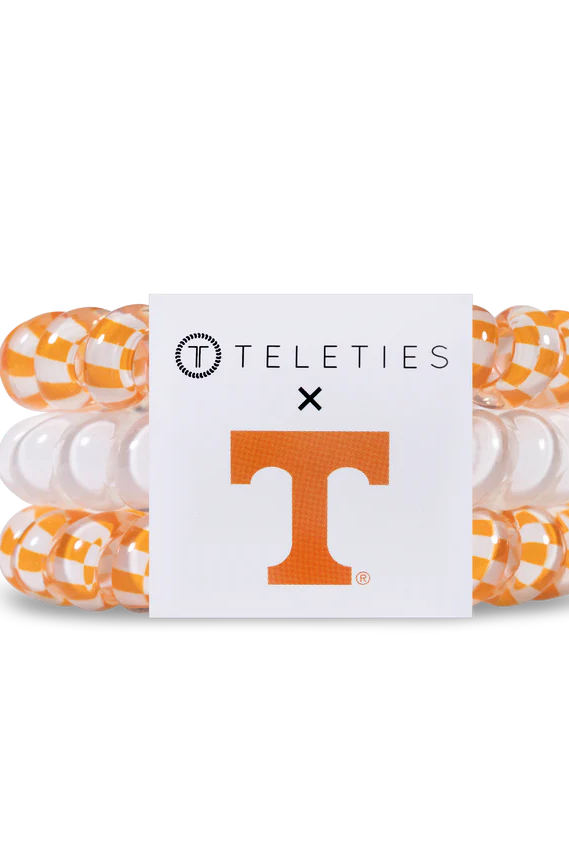 Tennessee Vols Teleties-Large Hair Ties-Dear Me Southern Boutique, located in DeRidder, Louisiana