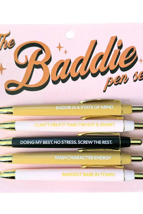 The Baddie Pen Set-Pens-Dear Me Southern Boutique, located in DeRidder, Louisiana