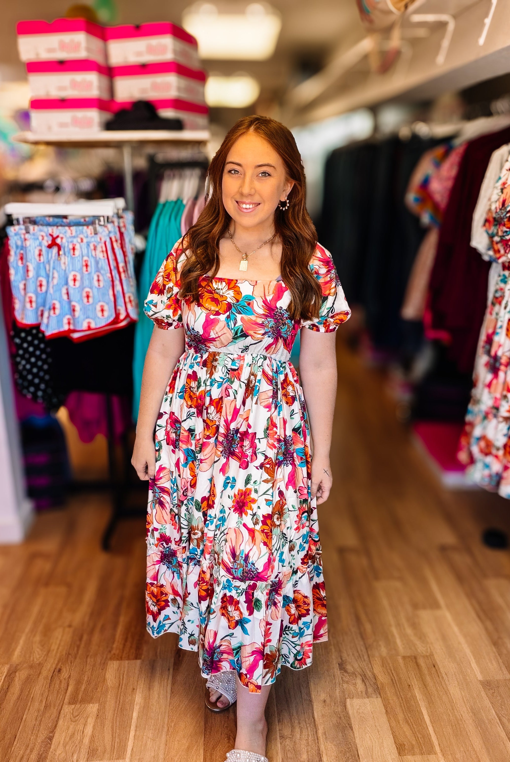 The Francesca Midi Dress-Midi Dresses-Dear Me Southern Boutique, located in DeRidder, Louisiana