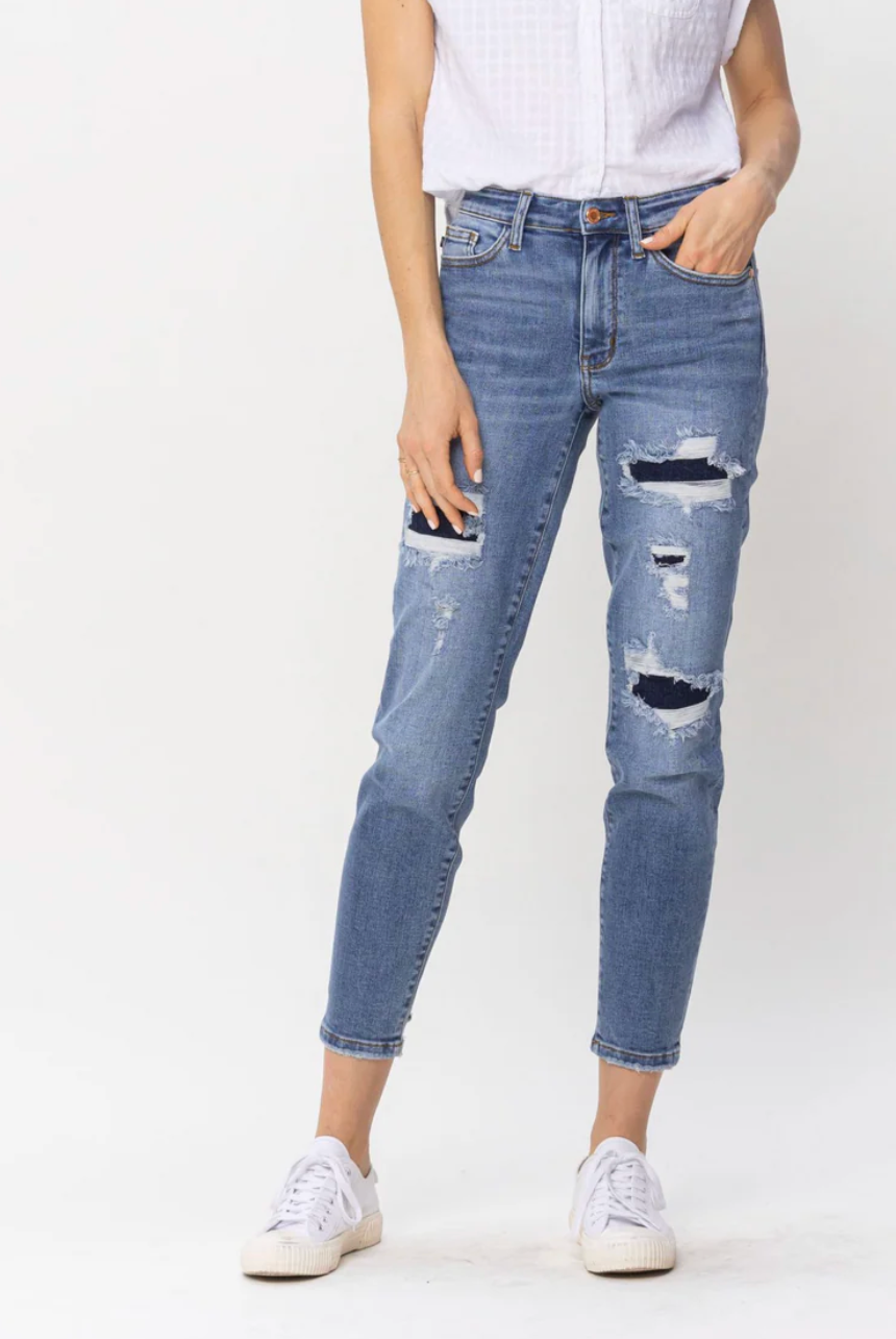 The Shadow Judy Blue Jeans-Jeans-Dear Me Southern Boutique, located in DeRidder, Louisiana