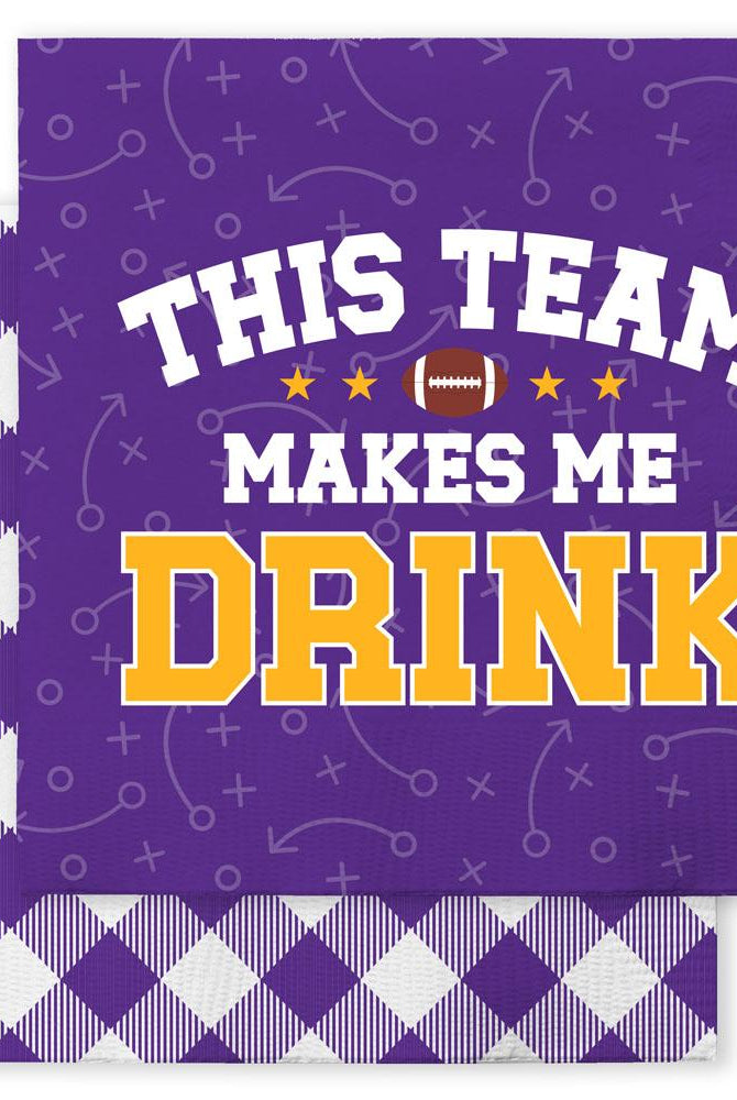 This Team Makes Me Drink Napkins-Dear Me Southern Boutique, located in DeRidder, Louisiana