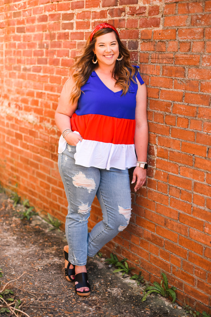 Three Day Weekender Top-Tops-Dear Me Southern Boutique, located in DeRidder, Louisiana