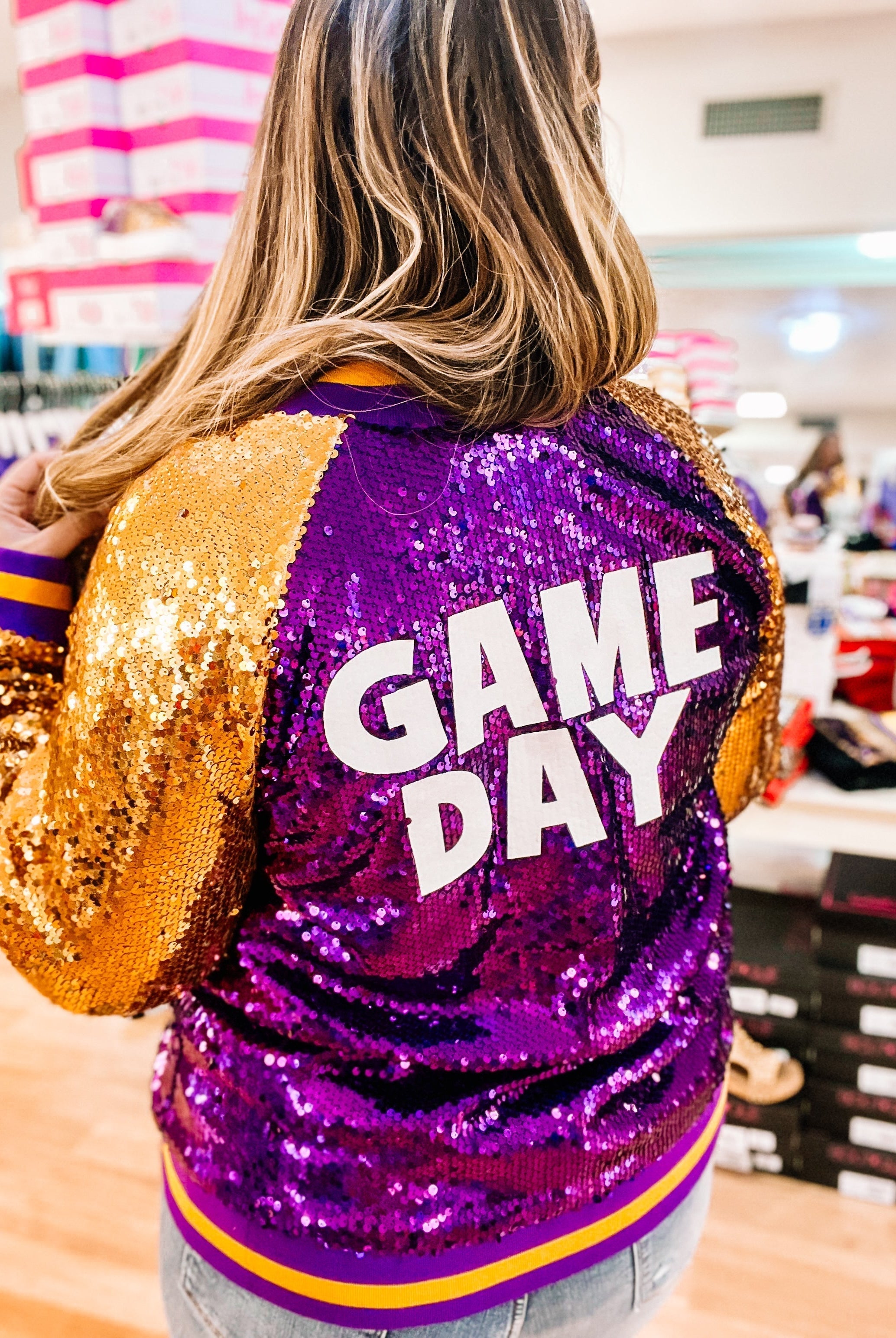 Tiger Game Day Bomber Jacket-Jackets-Dear Me Southern Boutique, located in DeRidder, Louisiana