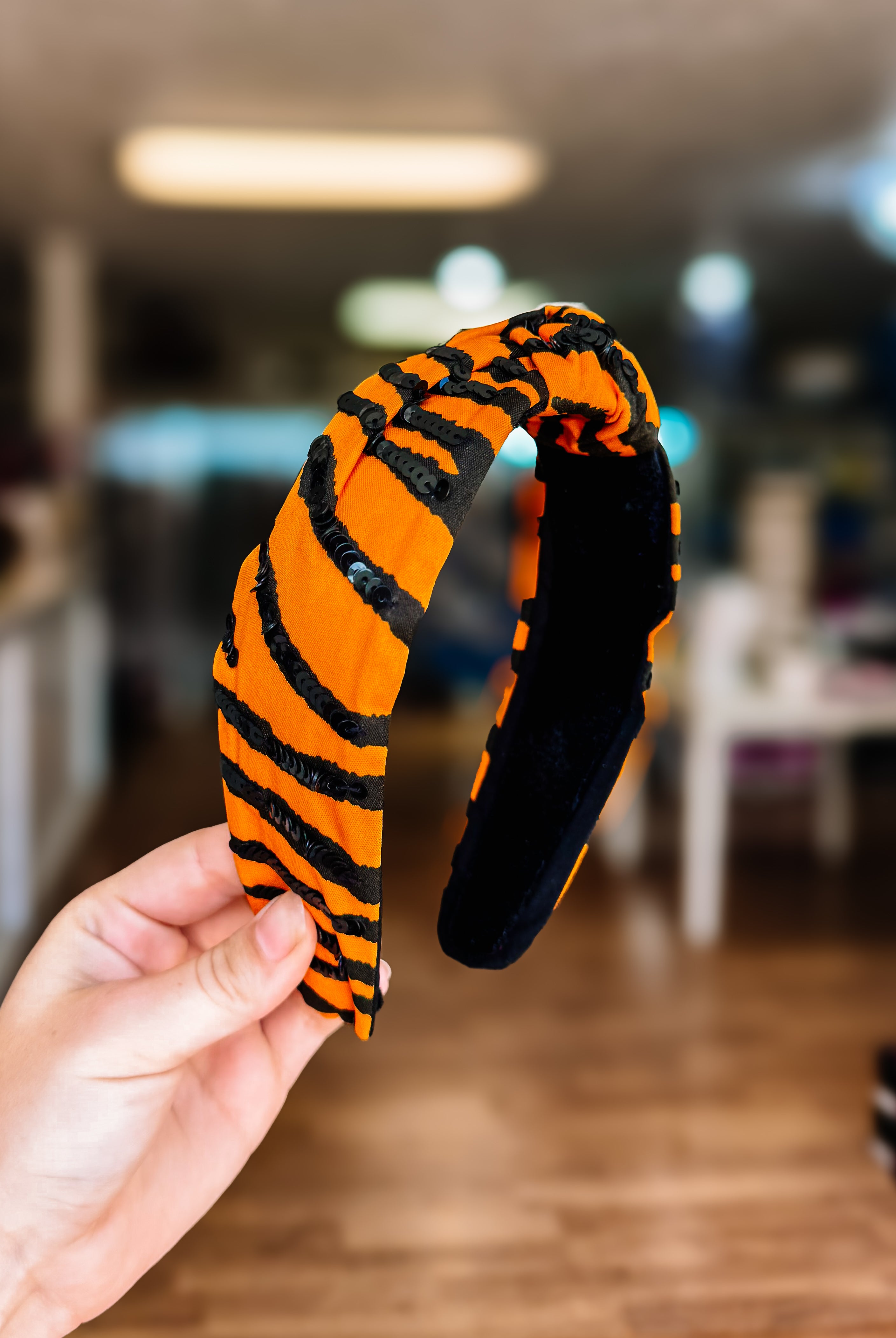 Tiger Stripe Twist Headband-Headbands-Dear Me Southern Boutique, located in DeRidder, Louisiana