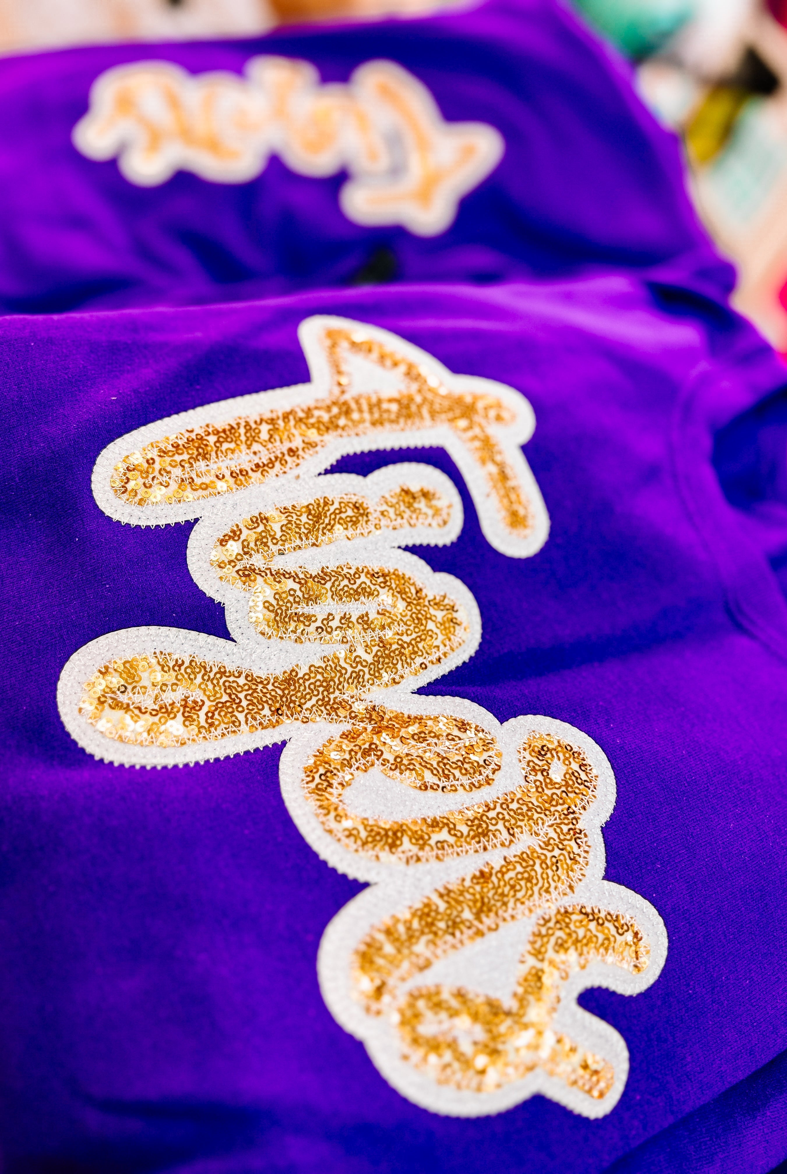 Tigers Sequin Spirit Sweatshirt-Sweaters-Dear Me Southern Boutique, located in DeRidder, Louisiana