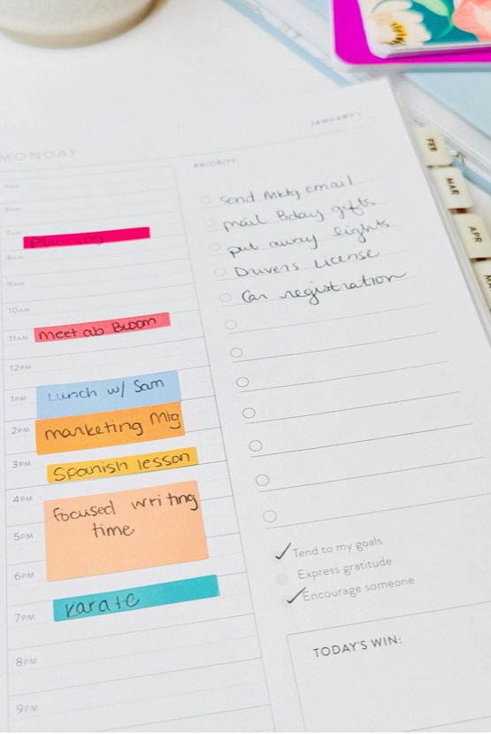 Time-Blocking Sticker Book-Planners-Dear Me Southern Boutique, located in DeRidder, Louisiana