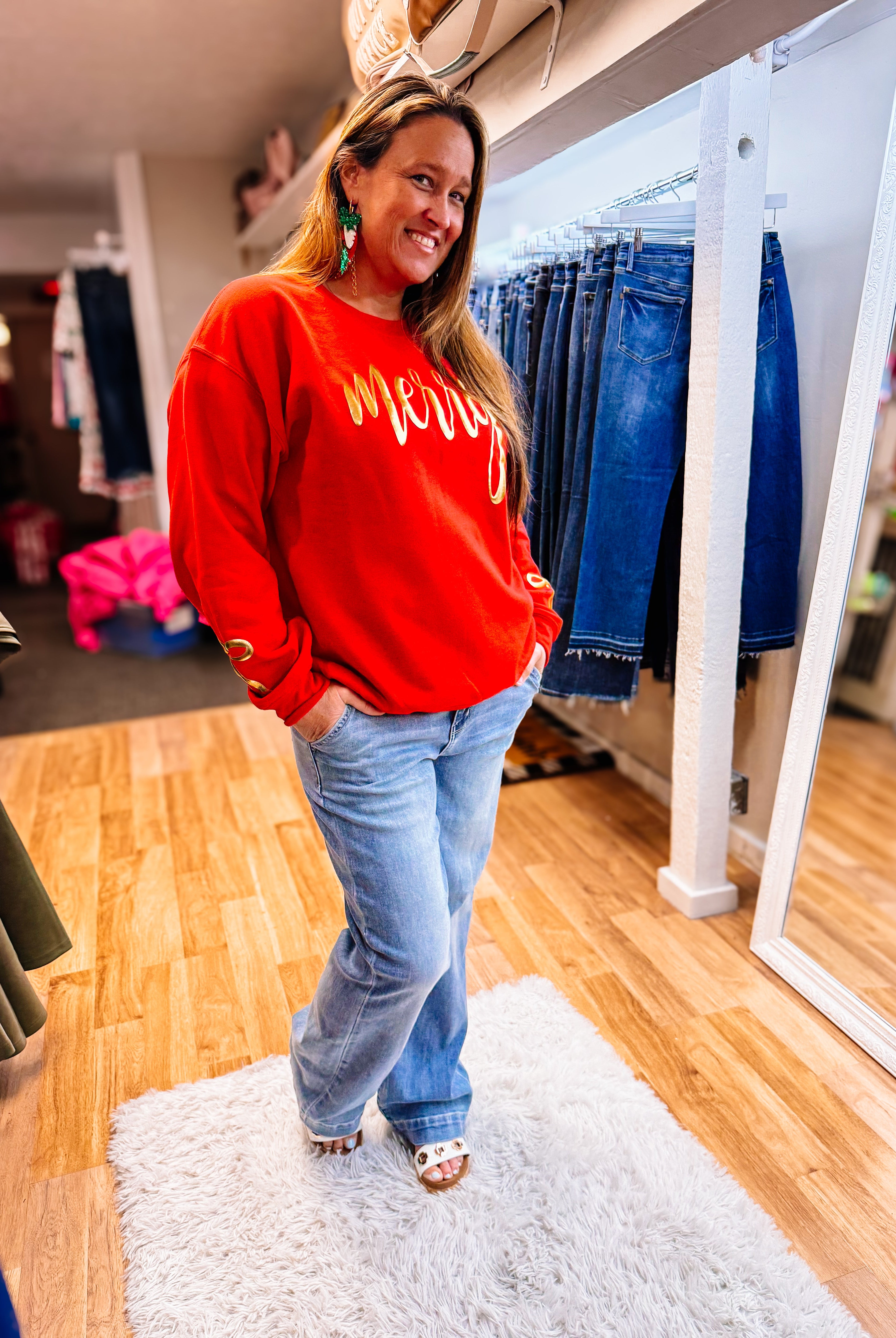 Timeless Trouser Wide Leg Judy Blue Jeans-Jeans-Dear Me Southern Boutique, located in DeRidder, Louisiana