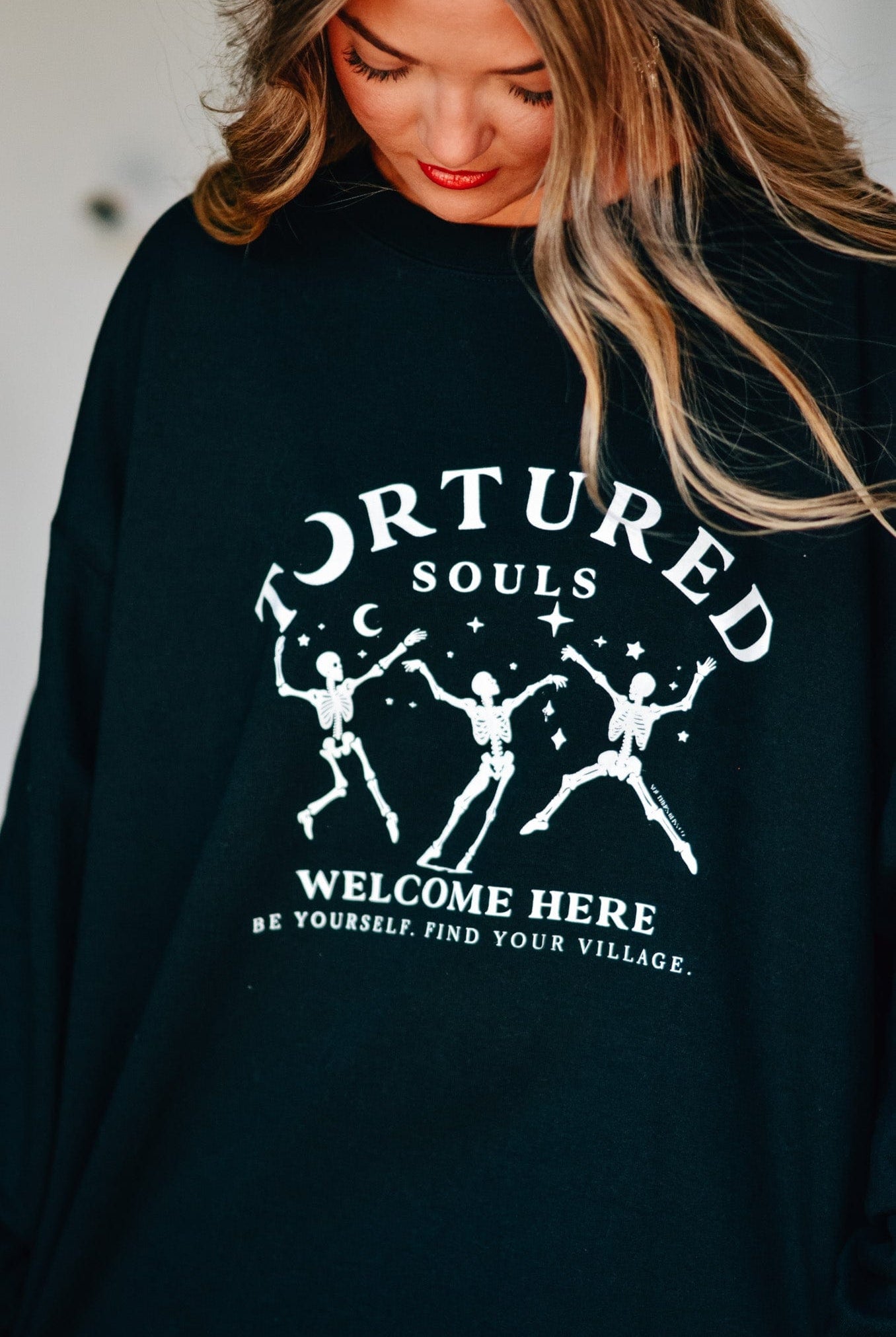 Tortured Souls Sweatshirt-Dear Me Southern Boutique, located in DeRidder, Louisiana