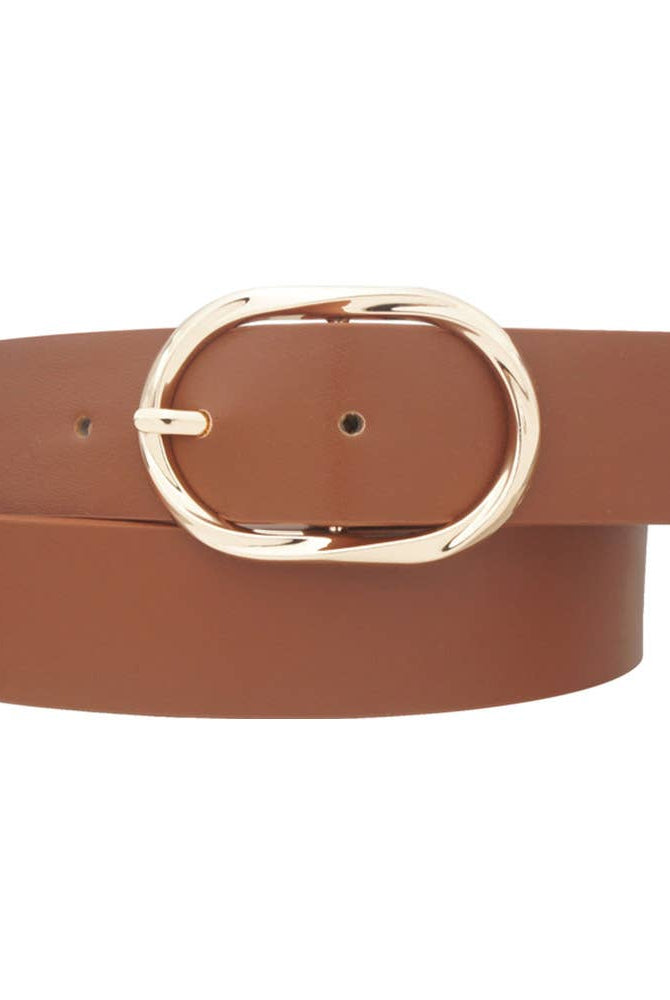 Twist Oval Buckle Belt-Dear Me Southern Boutique, located in DeRidder, Louisiana