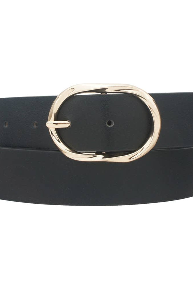 Twist Oval Buckle Belt-Dear Me Southern Boutique, located in DeRidder, Louisiana