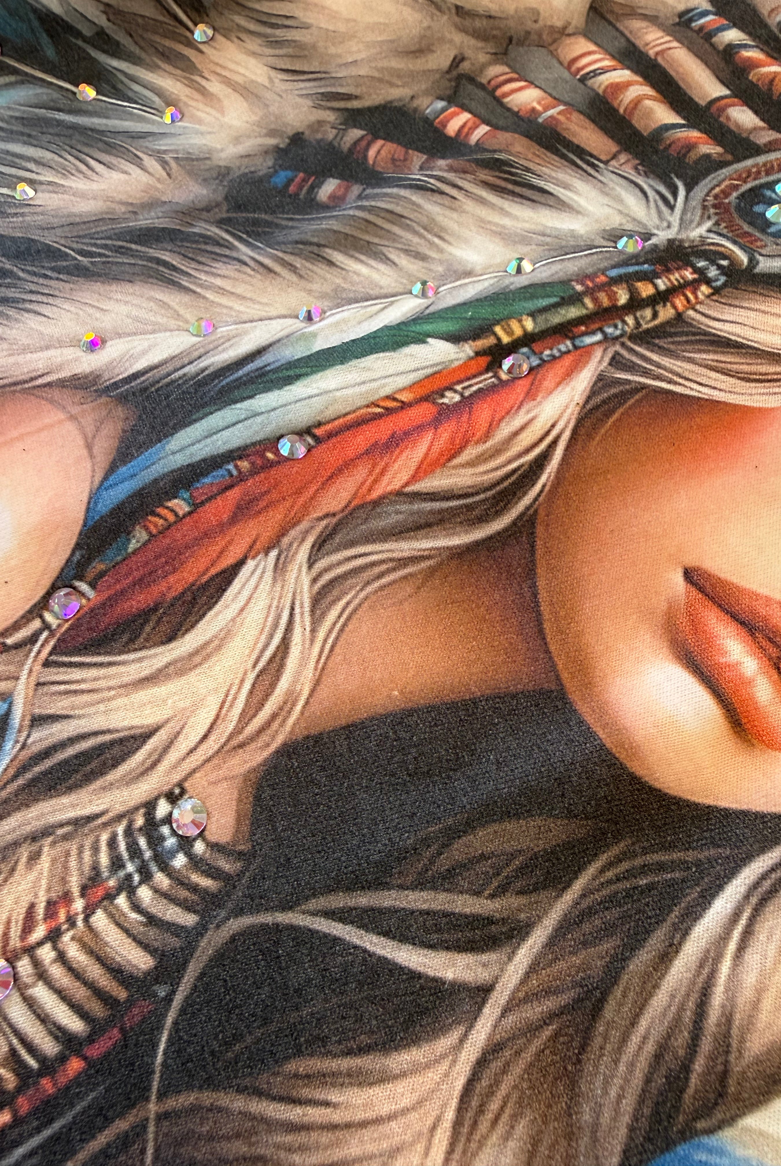 Untamed Beauty Bougie Rhinestone Tee-Dear Me Southern Boutique, located in DeRidder, Louisiana