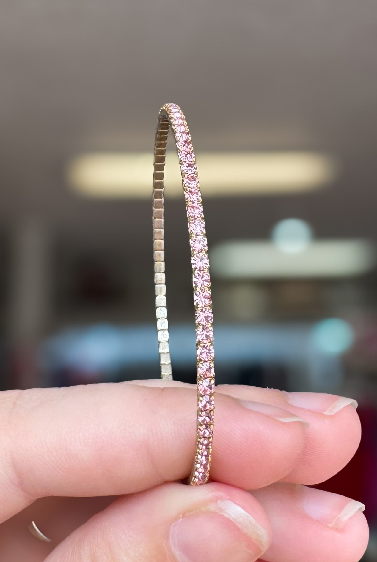 Venice Crystal Bangle - Gold Metal-Bracelets-Dear Me Southern Boutique, located in DeRidder, Louisiana