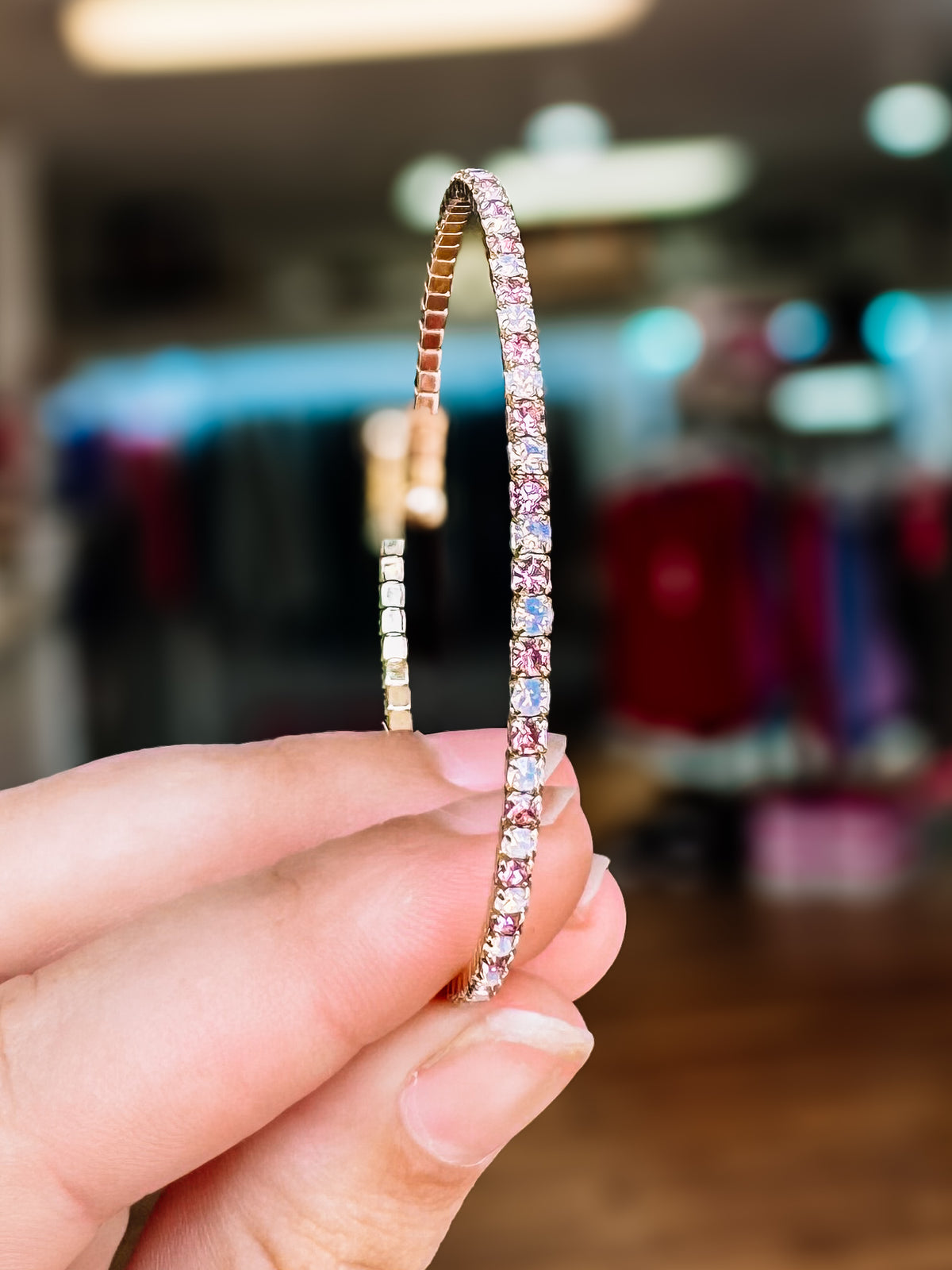 Venice Crystal Bangle - Gold Metal-Presales-Dear Me Southern Boutique, located in DeRidder, Louisiana