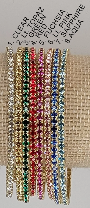 Venice Crystal Bangle - Gold Metal-Presales-Dear Me Southern Boutique, located in DeRidder, Louisiana
