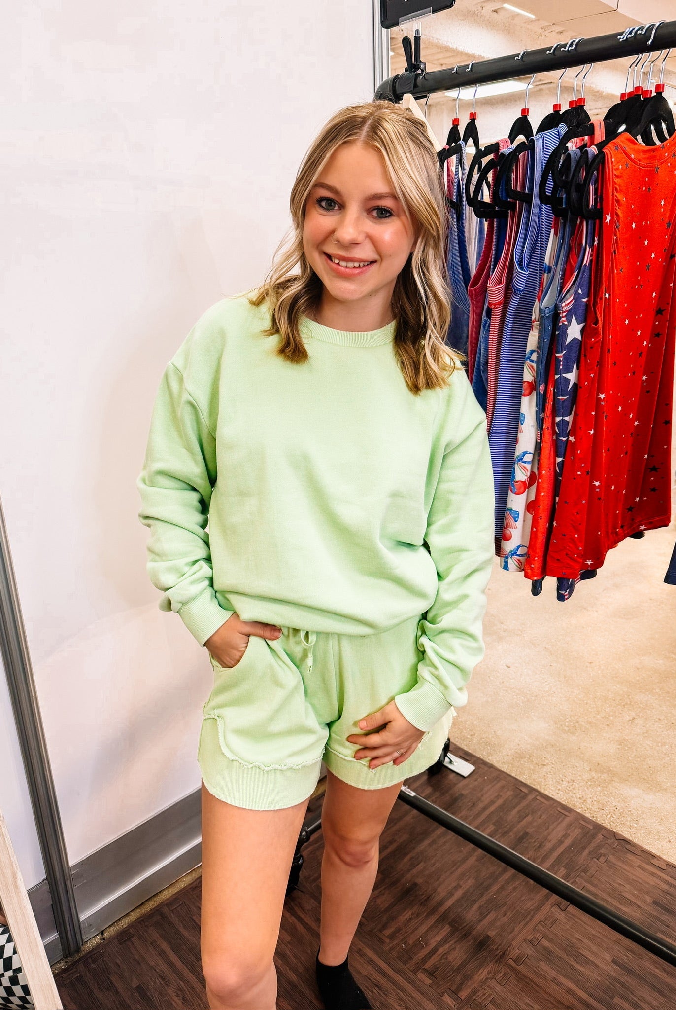 Vintage Wash Pullover- Spring Leaf-Sweaters-Dear Me Southern Boutique, located in DeRidder, Louisiana