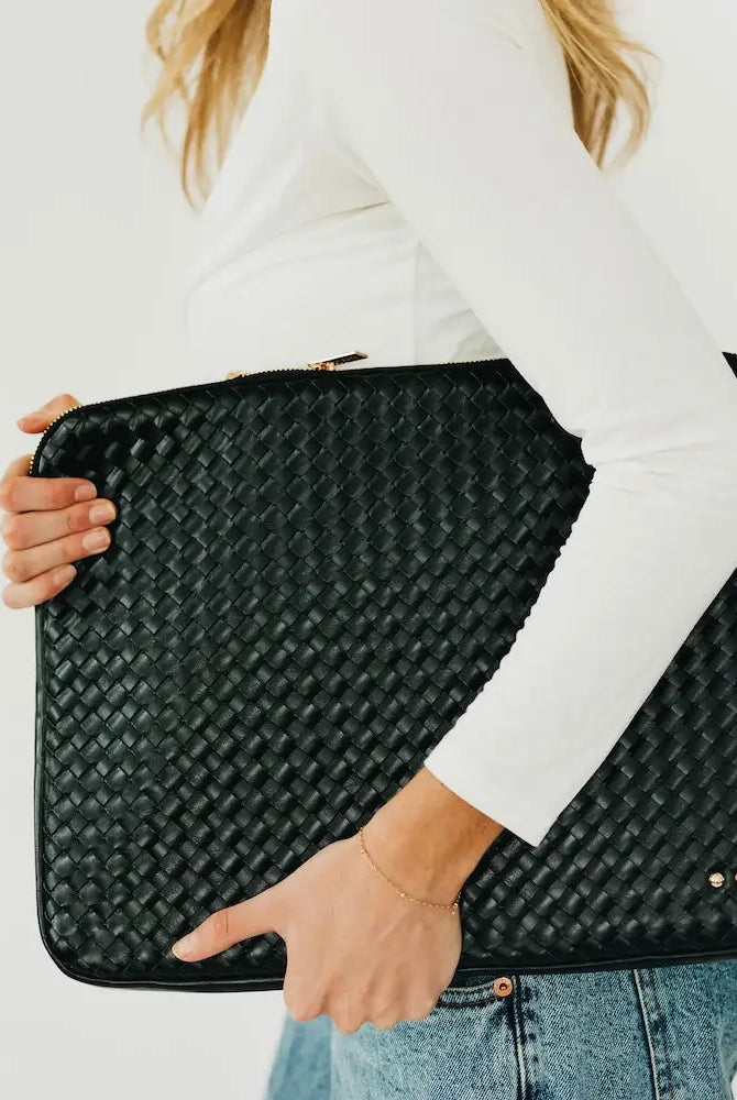 Walker Woven Laptop Sleeve-Clutch Bags-Dear Me Southern Boutique, located in DeRidder, Louisiana