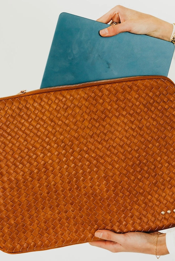 Walker Woven Laptop Sleeve-Clutch Bags-Dear Me Southern Boutique, located in DeRidder, Louisiana