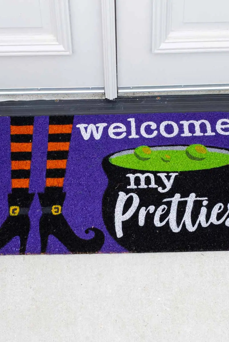 Welcome My Pretties Doormat-Dear Me Southern Boutique, located in DeRidder, Louisiana